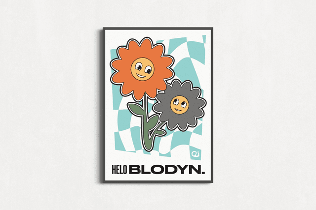 Helo Blodyn - A3 Print